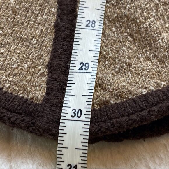Patagonia Poncho 2 Tone Brown Size XS/S - Picture 8 of 10